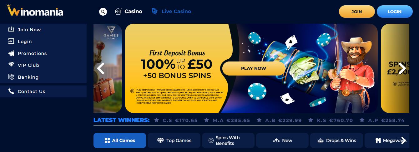 Claim first deposit bonus and spin your favorite slots